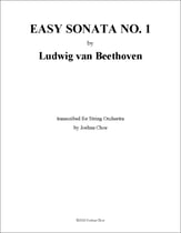 Easy Sonata No. 1 Orchestra sheet music cover
